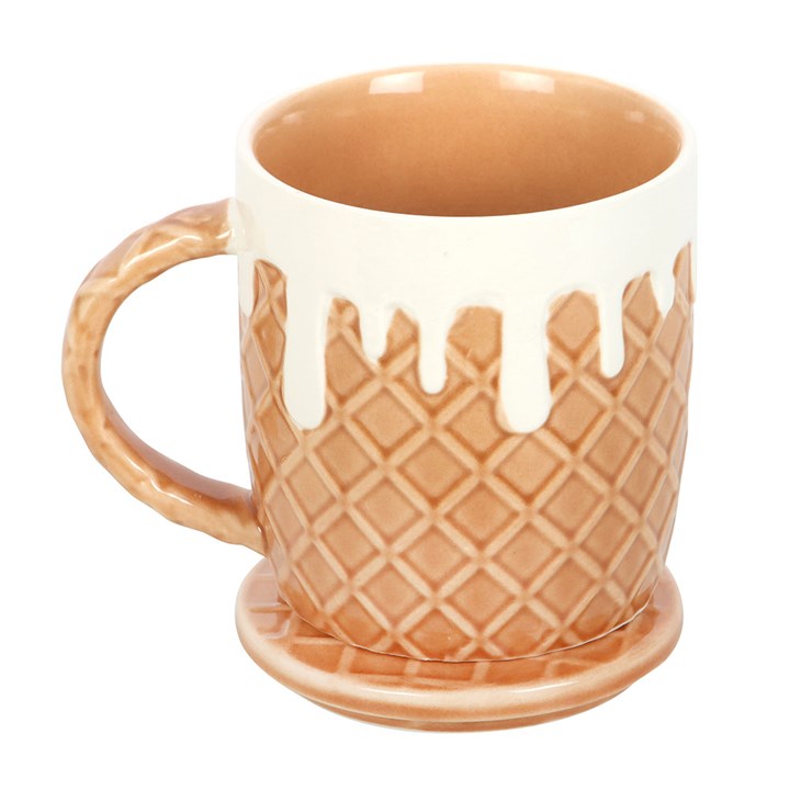Waffle Mug and Coaster Set