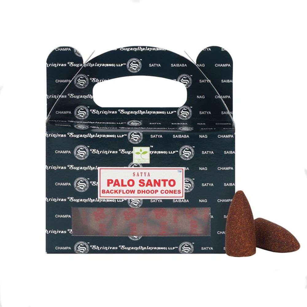 Set of 6 Packets of Satya Palo Santo Backflow Dhoop Incense Cones