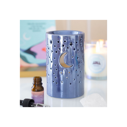 Iridescent Purple Moon Pillar Oil Burner