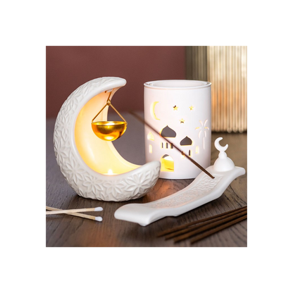 Gothic Gifts Crescent Moon Hanging Oil Burner