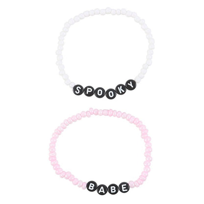 Spooky Babe Beaded Bracelet Set