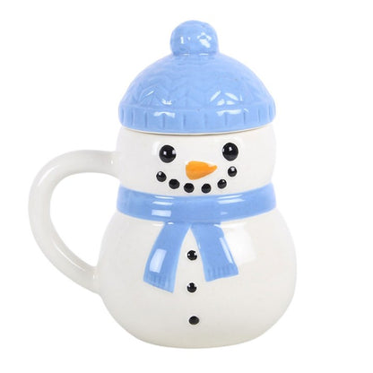 Winter Snowman Lidded Mug