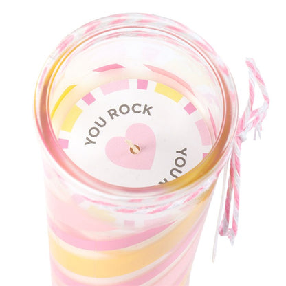 Candy Stripe Candyfloss Tube Candle