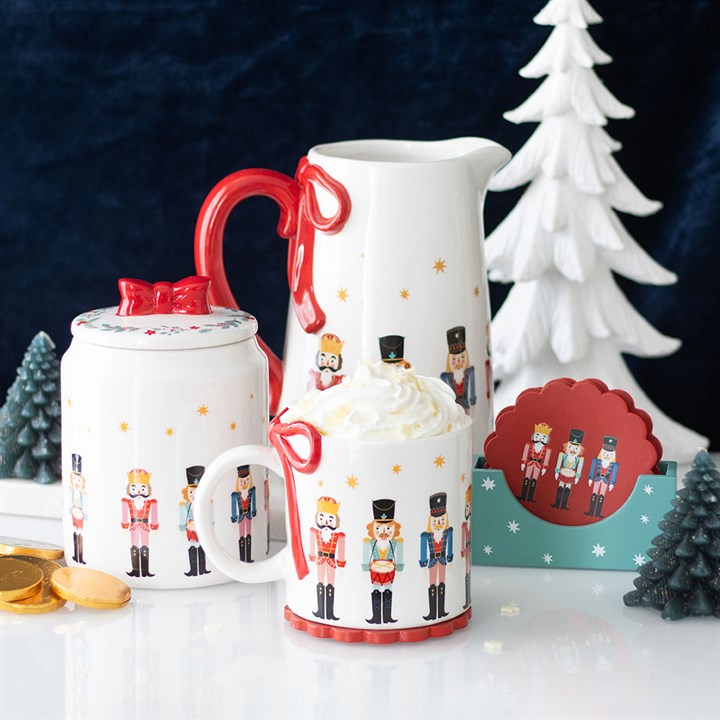 Nutcracker Storage Jar with Bow
