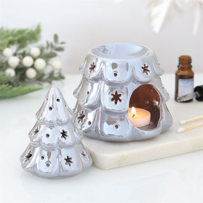 Gothic Gifts Silver Fir Tree Oil Burner