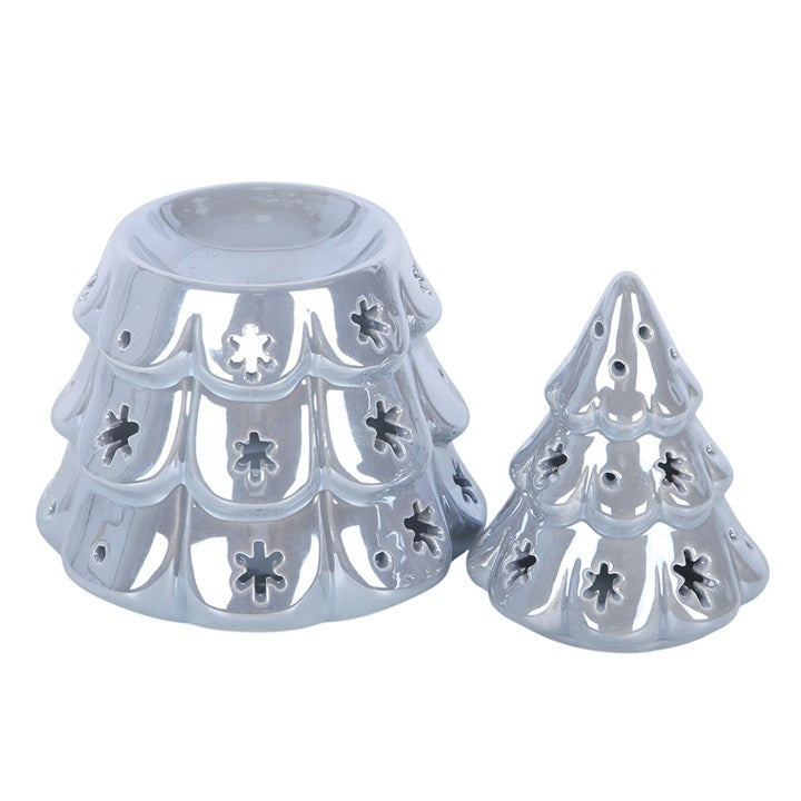 Gothic Gifts Silver Fir Tree Oil Burner