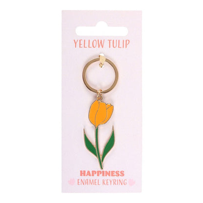 Yellow Tulip Keyring