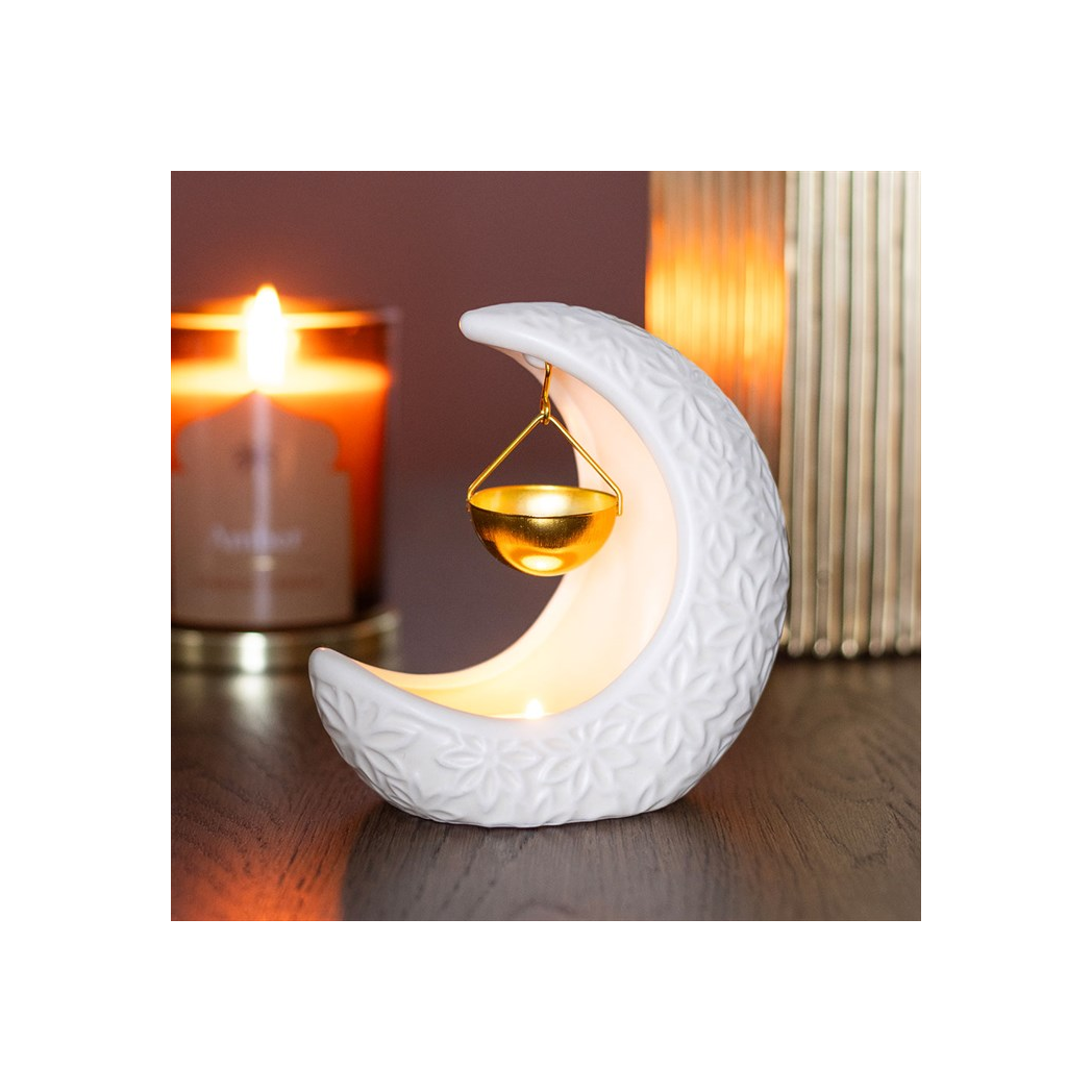 Gothic Gifts Crescent Moon Hanging Oil Burner