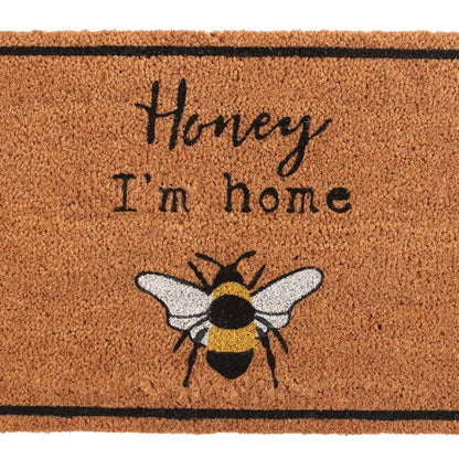 Natural Honey I’m Home Bee Doormat