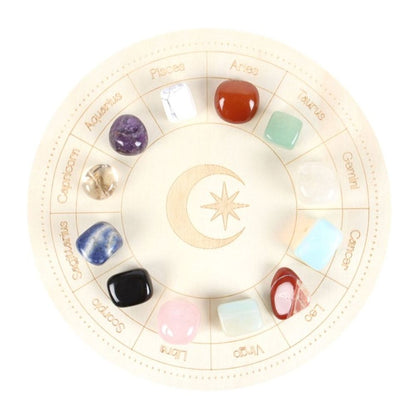 Astrology Wheel Crystal Grid Set