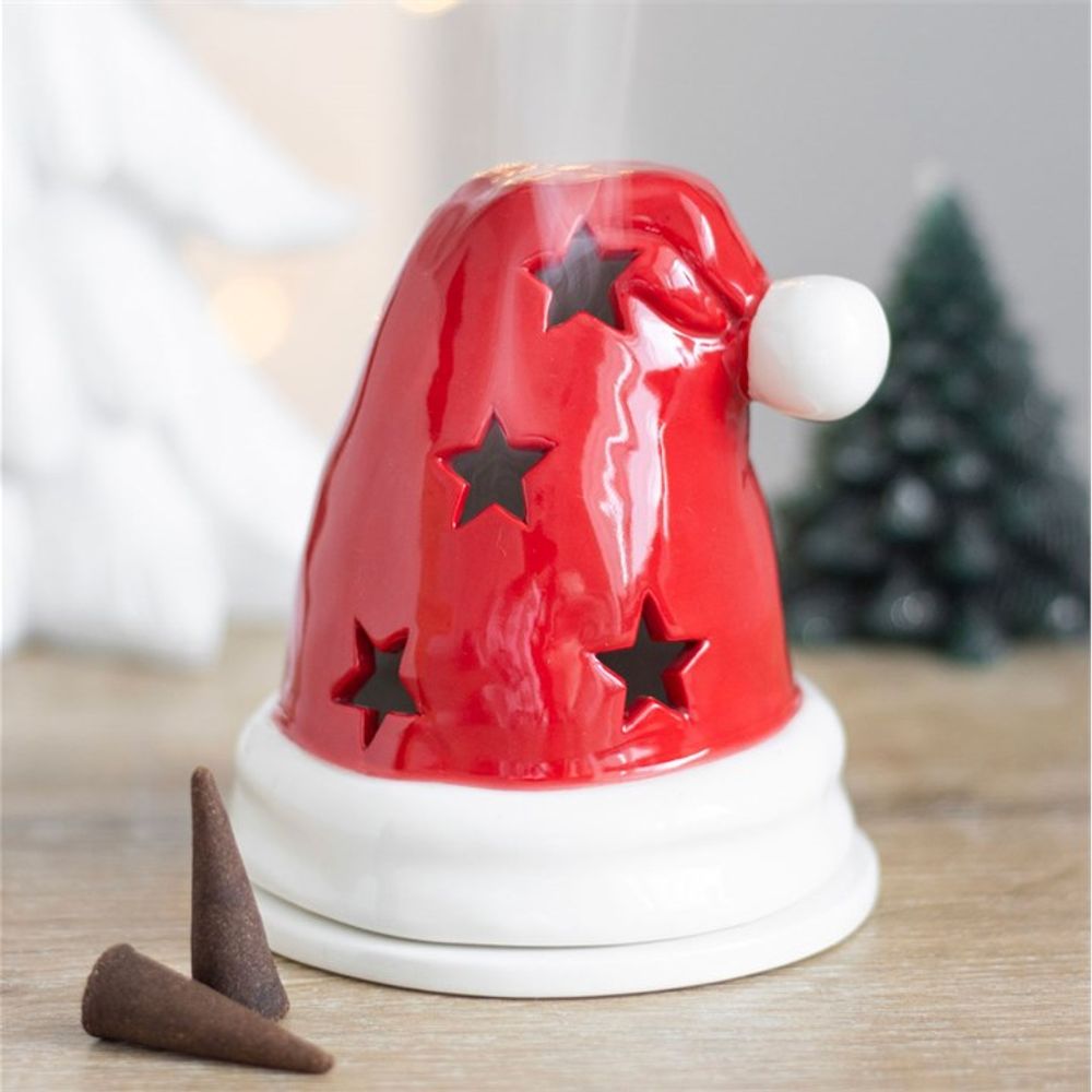 Santa Hat Incense Cone Burner and Tealight Holder