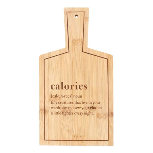 Calories Bamboo Serving Board