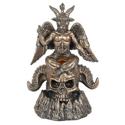 Gold Baphomet LED Backflow Incense Burner