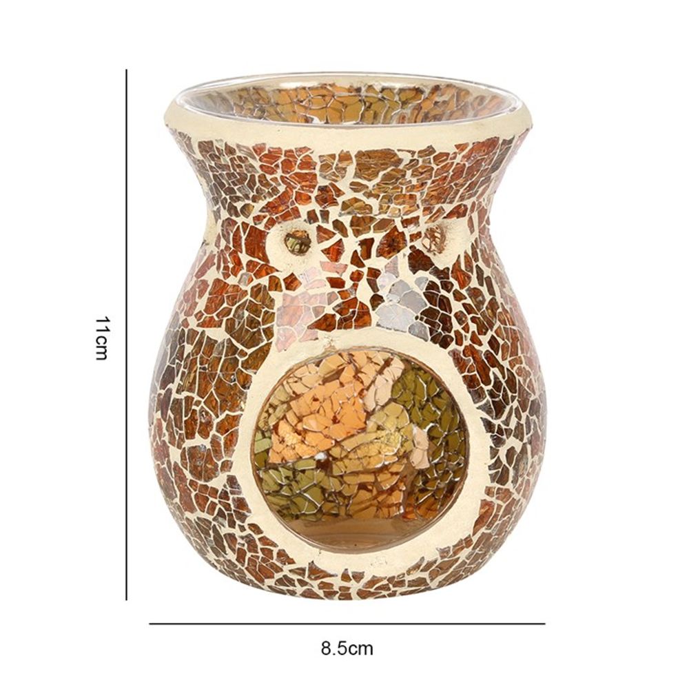 Small Brown Crackle Oil Burner