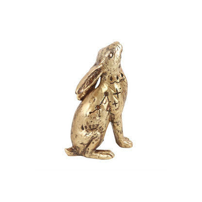 13cm Resin Midnight Hare Ornament