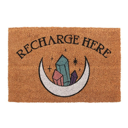 Natural Recharge Here Crystal Doormat