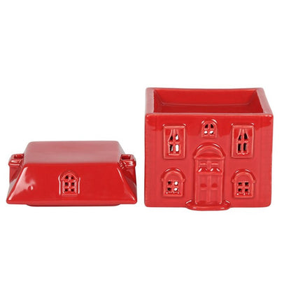 Red Ceramic House Oil Burner