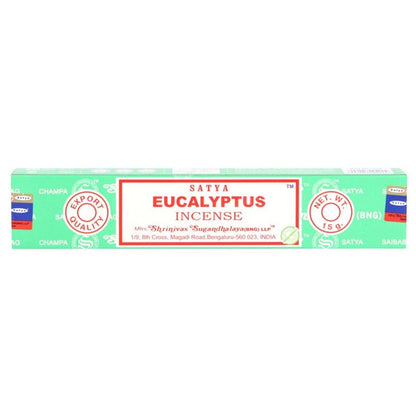 12 Packs Eucalyptus Incense Sticks by Satya