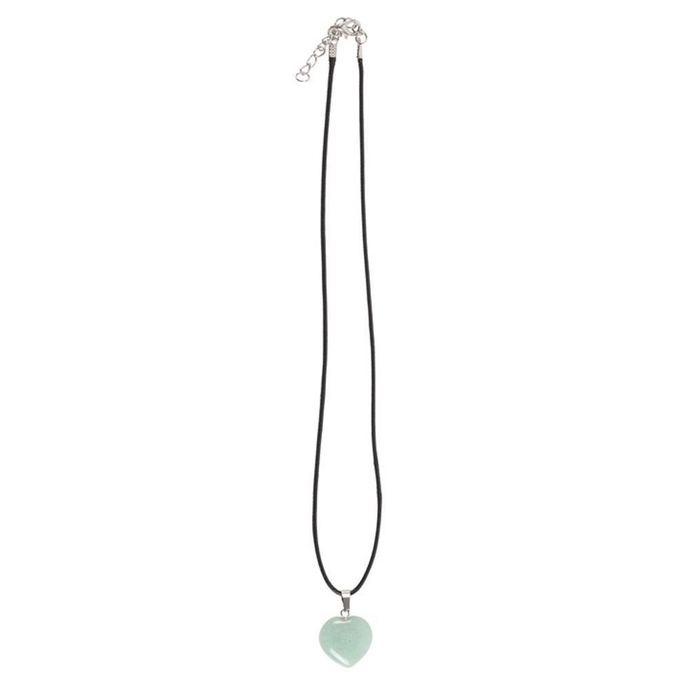 Green Adventurine Healing Crystal Heart Necklace