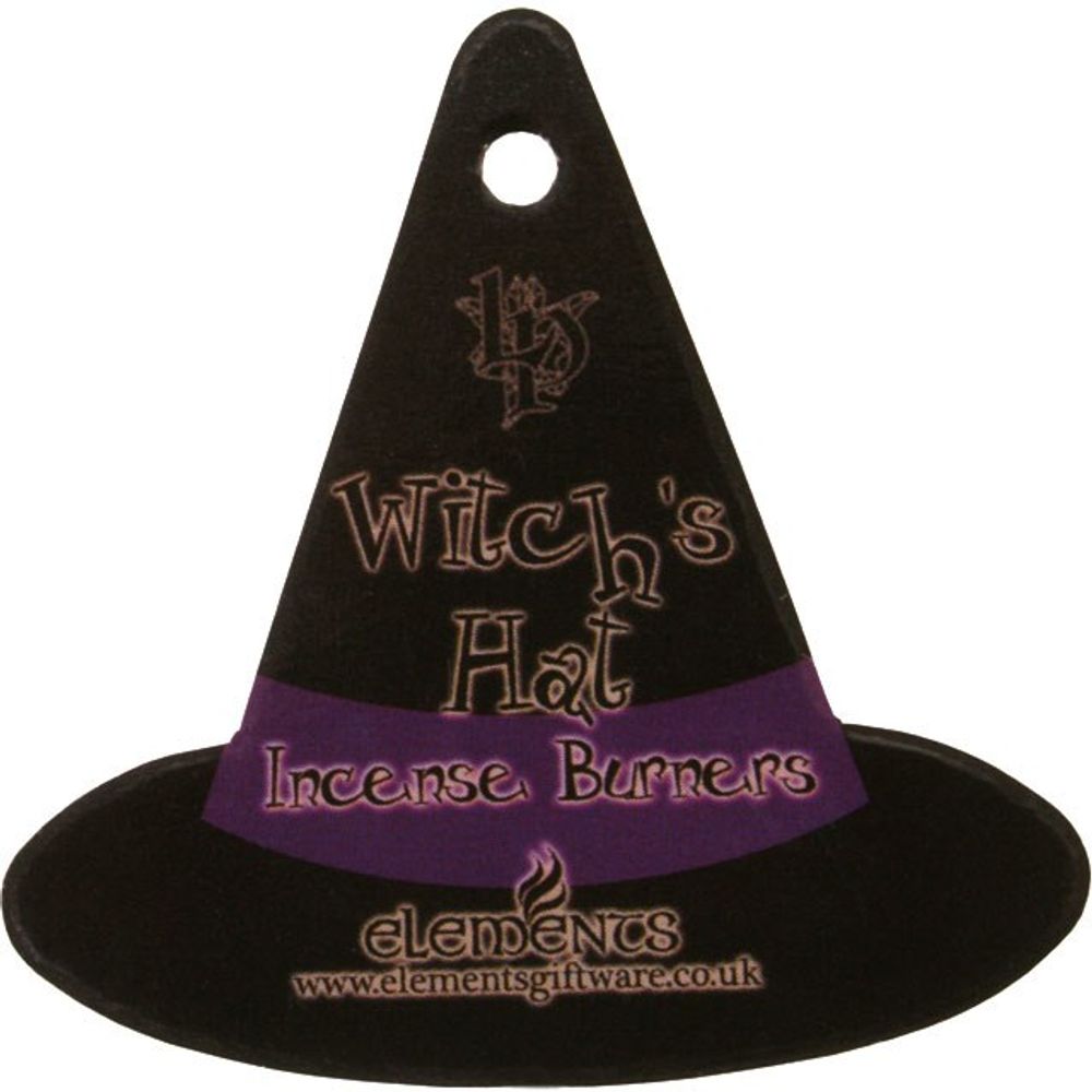 Witch Hat With Cat Incense Cone Holder